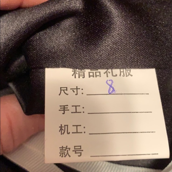 Stunning lined black dress w corset size 10 women - Picture 6 of 7